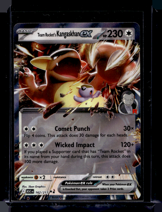 2026 Pokemon - Mega Evolutions - Ascended Heroes - Team Rocket's Kangaskhan ex #162