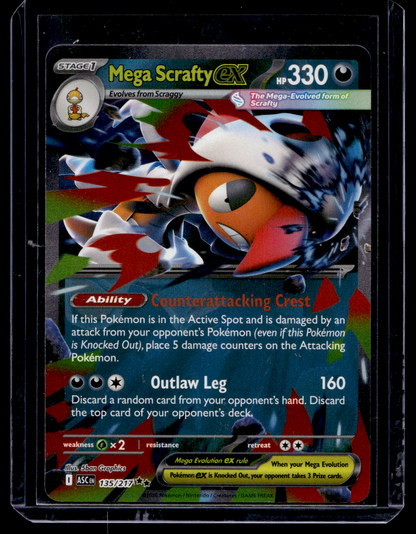 2026 Pokemon - Mega Evolutions - Ascended Heroes - Mega Scrafty ex #135