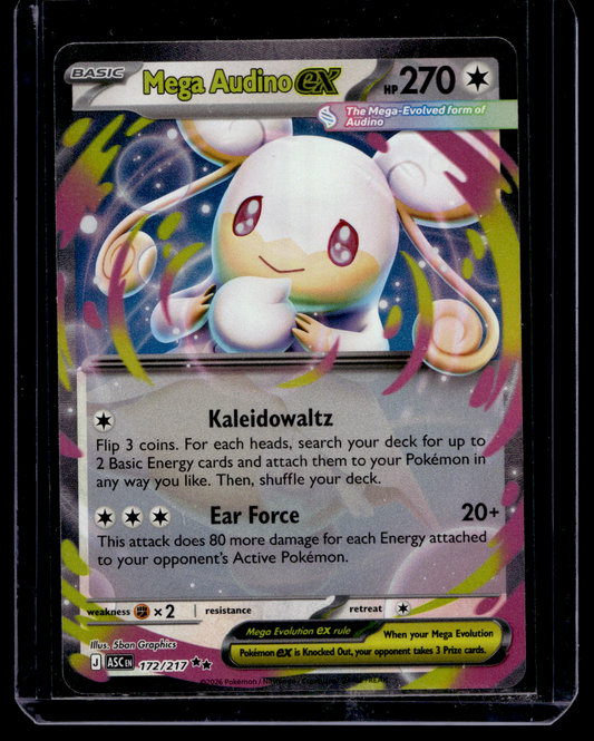 2026 Pokemon - Mega Evolutions - Ascended Heroes - Mega Audino ex #172