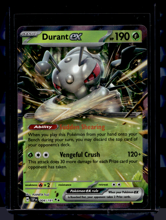 2024 Pokemon - Scarlet & Violet - Surging Sparks - Durant ex #004