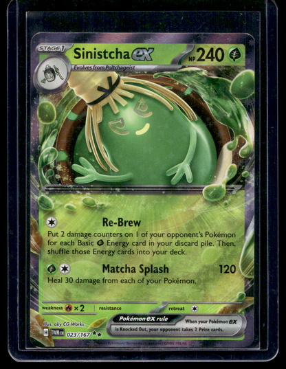 2024 Pokemon - Scarlet & Violet - Twilight Masquerade - Sinistcha ex #023