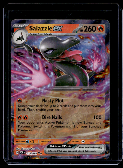 2026 Pokemon - Mega Evolutions - Perfect Order - Salazzle ex #016