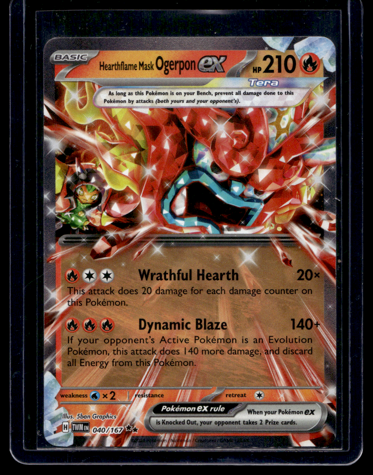 2024 Pokemon - Scarlet & Violet - Twilight Masquerade - Hearthflame Mask Ogerpon ex #040