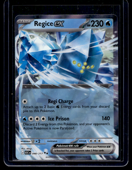 2026 Pokemon - Mega Evolutions - Ascended Heroes - Regice ex #048