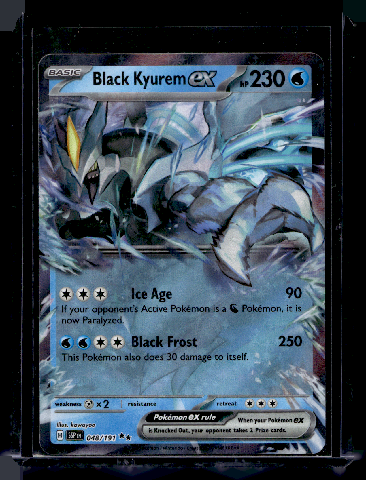 2024 Pokemon - Scarlet & Violet - Surging Sparks - Black Kyurem ex #048