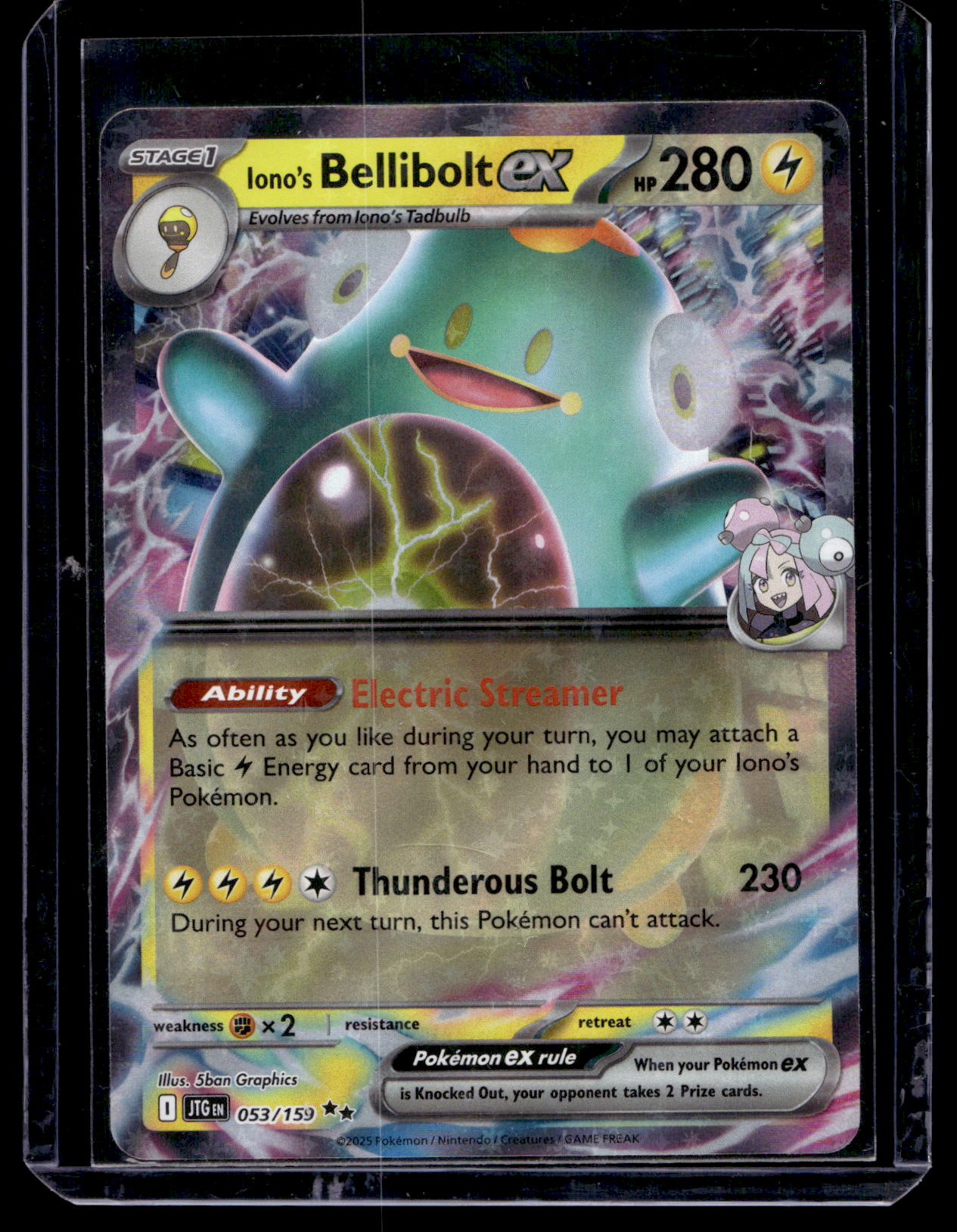 2025 Pokemon - Scarlet & Violet - Journey Together - Iono's Bellibolt ex #053