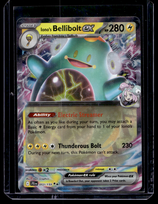 2025 Pokemon - Scarlet & Violet - Journey Together - Iono's Bellibolt ex #053