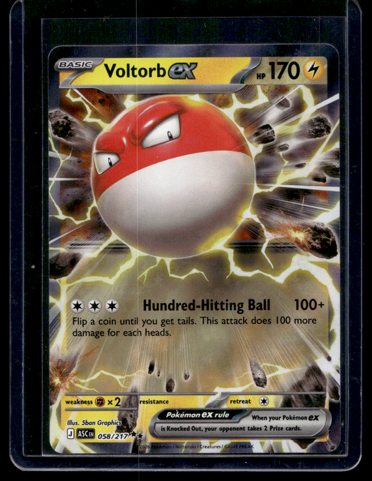 2026 Pokemon - Mega Evolutions - Ascended Heroes - Voltorb ex #058