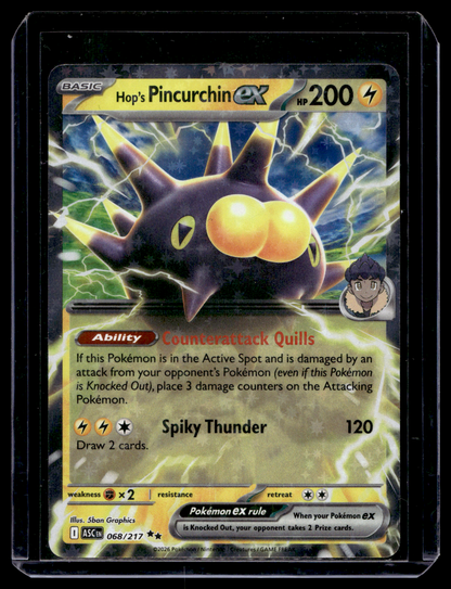 2026 Pokemon - Mega Evolutions - Ascended Heroes - Hop's Pincurchin ex #068
