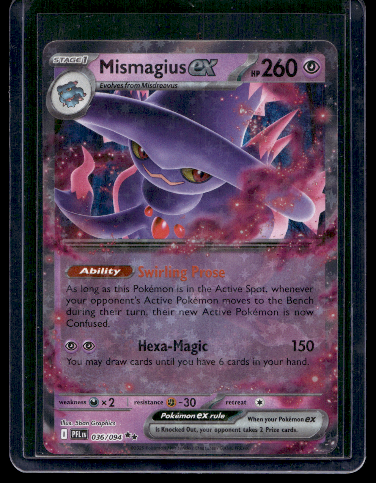 2026 Pokemon - Mega Evolutions - Phantasmal Flames - Mismagius ex #036