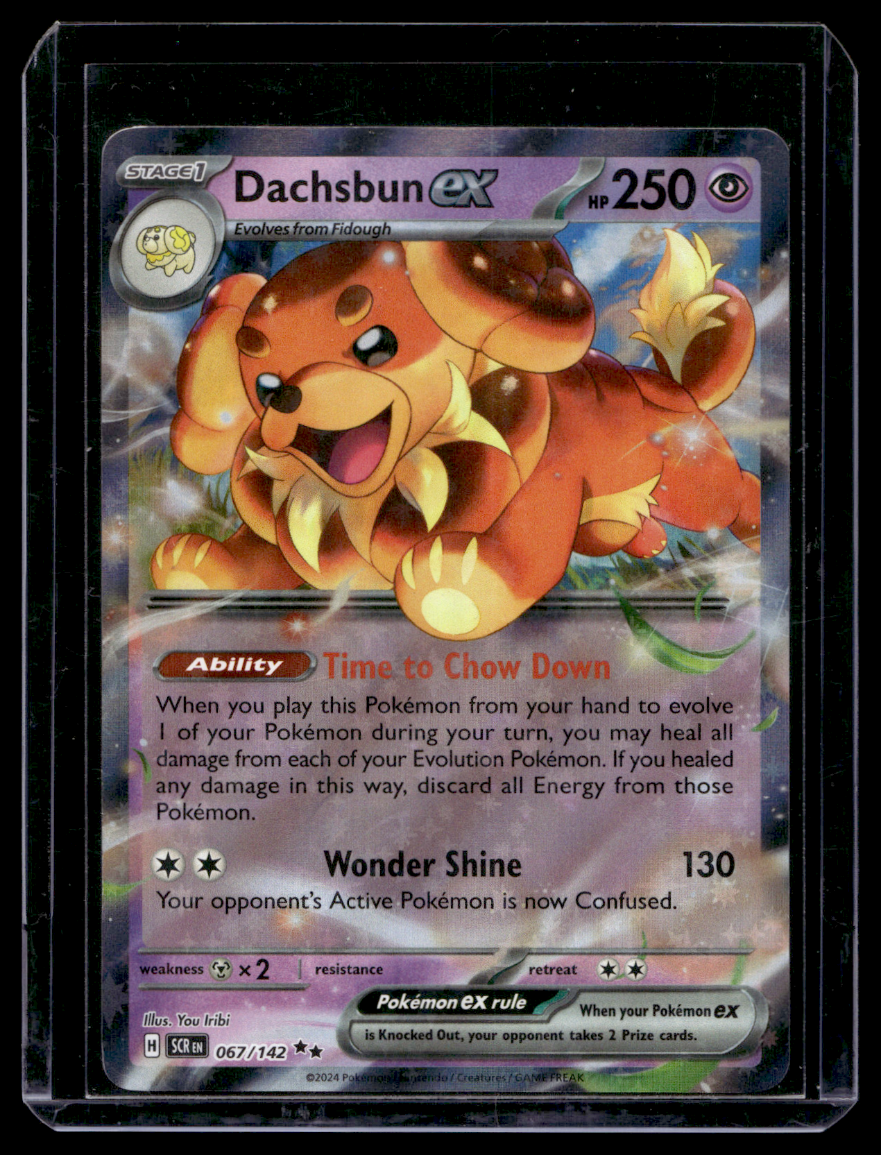 2024 Pokemon - Scarlet & Violet - Stellar Crown - Dachsbun ex #067