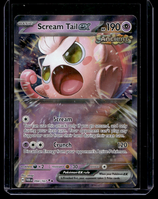 2024 Pokemon - Scarlet & Violet - Twilight Masquerade - Scream Tail ex #094