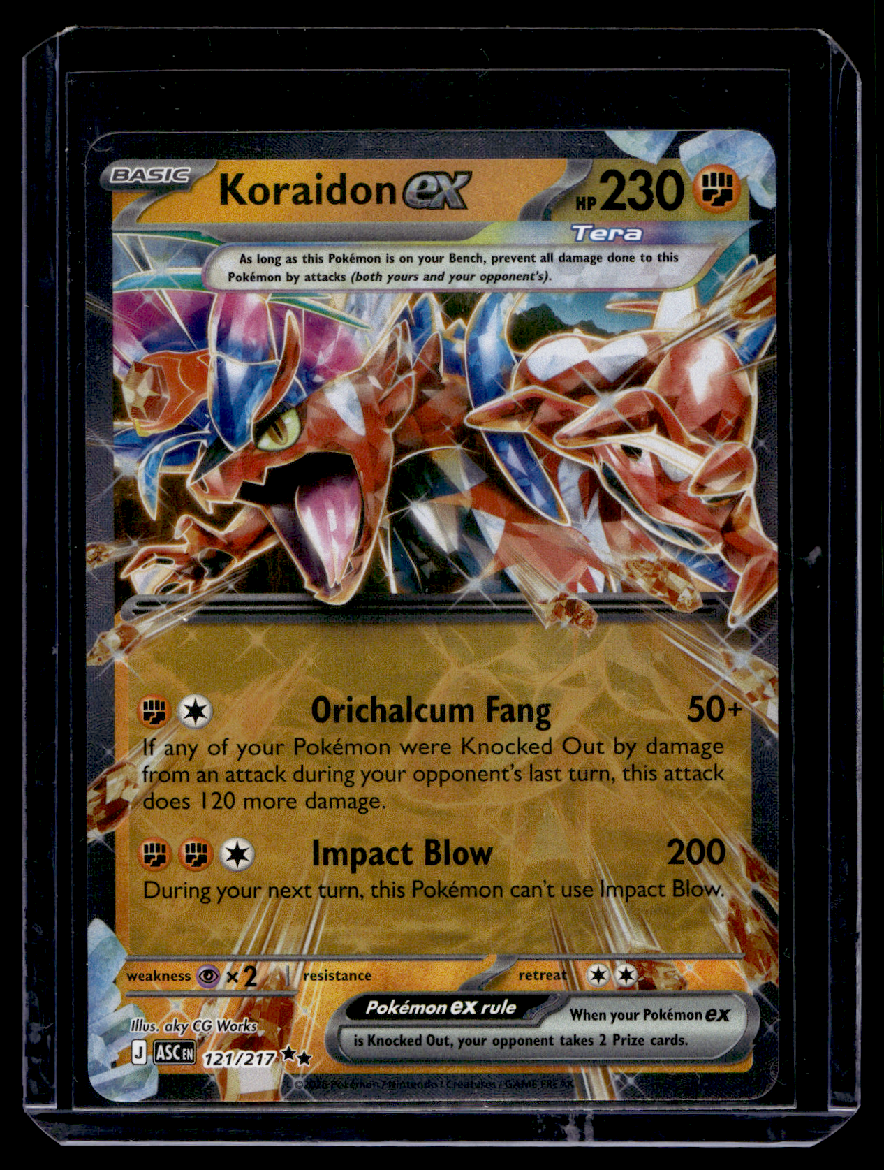 2026 Pokemon - Mega Evolutions - Ascended Heroes - Koraidon ex #121