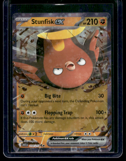 2026 Pokemon - Mega Evolutions - Ascended Heroes - Stunfisk ex #114