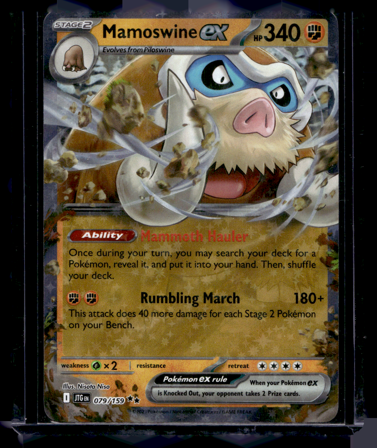 2025 Pokemon - Scarlet & Violet - Journey Together - Mamoswine ex #079