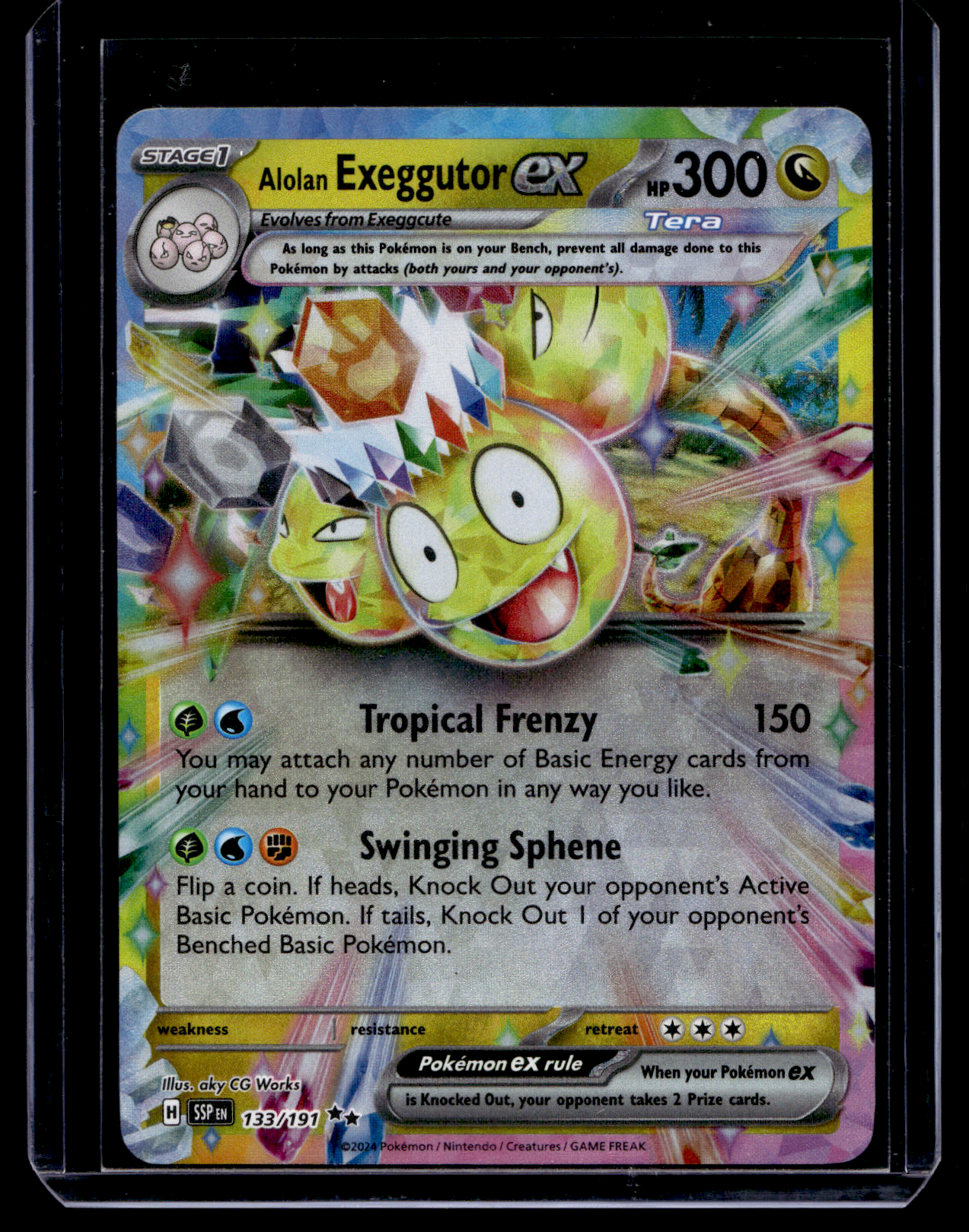 2024 Pokemon - Scarlet & Violet - Surging Sparks - Alolan Exeggutor ex #133