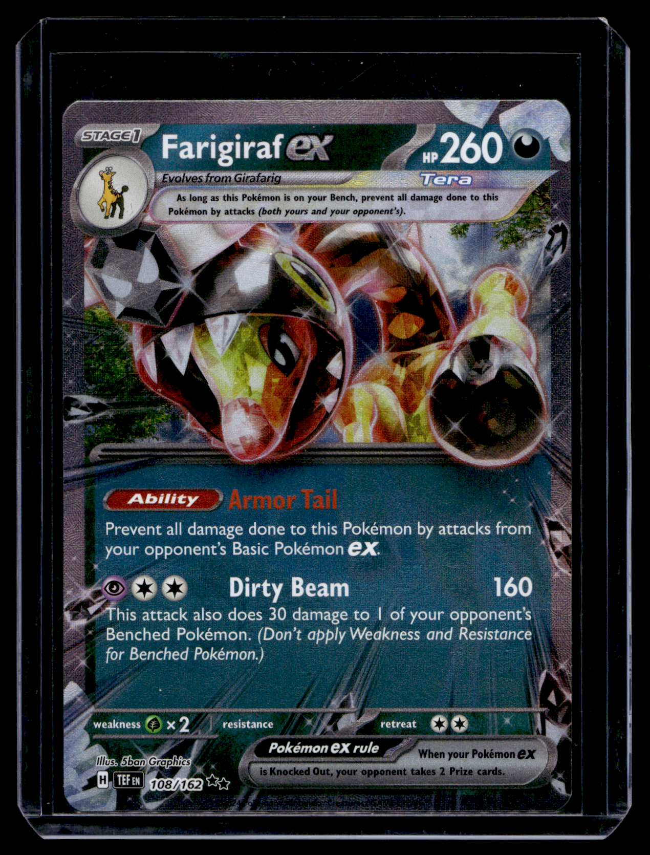 2024 Pokemon - Sword & Shield - Temporal Forces - Farigiraf ex #108