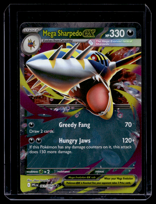 2026 Pokemon - Mega Evolutions - Phantasmal Flames - Mega Sharpedo ex #061