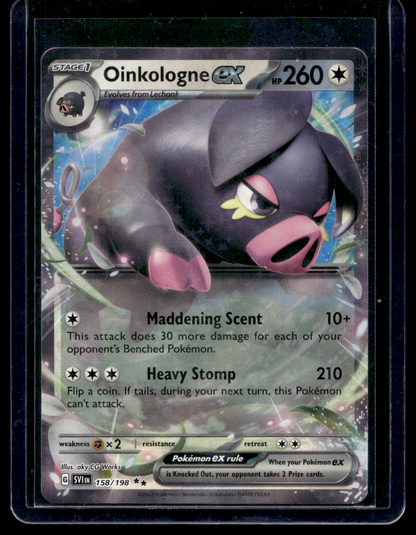 2023 Pokemon Scarlet & Violet - Scarlet & Violet - Oinkologne ex #158
