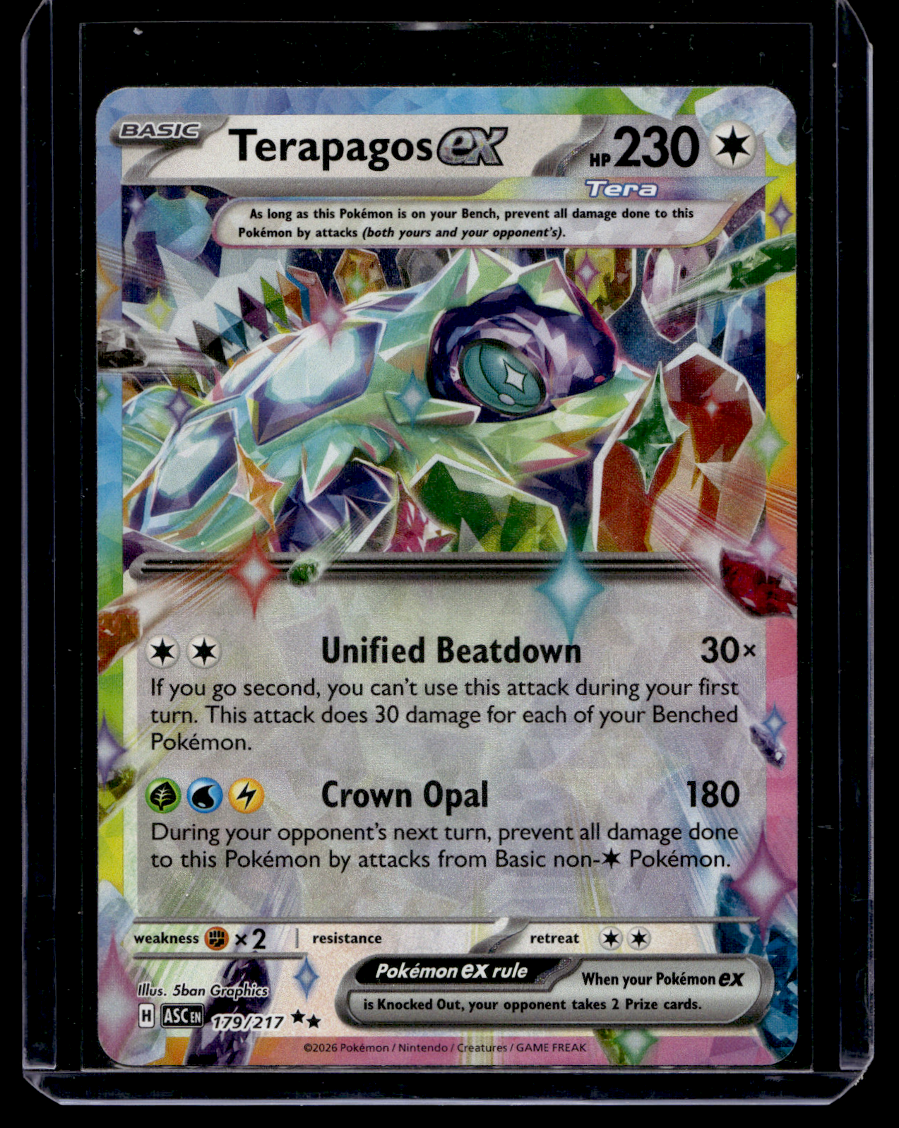 2026 Pokemon - Mega Evolutions - Ascended Heroes - Terapagos ex #179