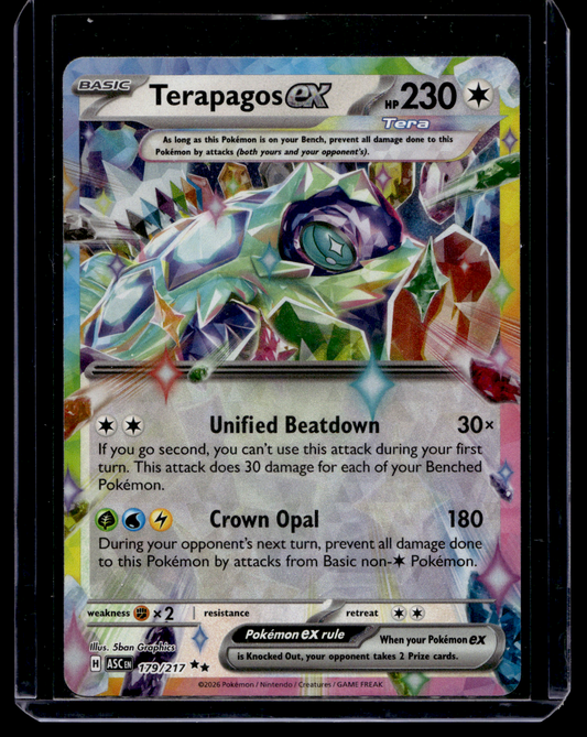 2026 Pokemon - Mega Evolutions - Ascended Heroes - Terapagos ex #179