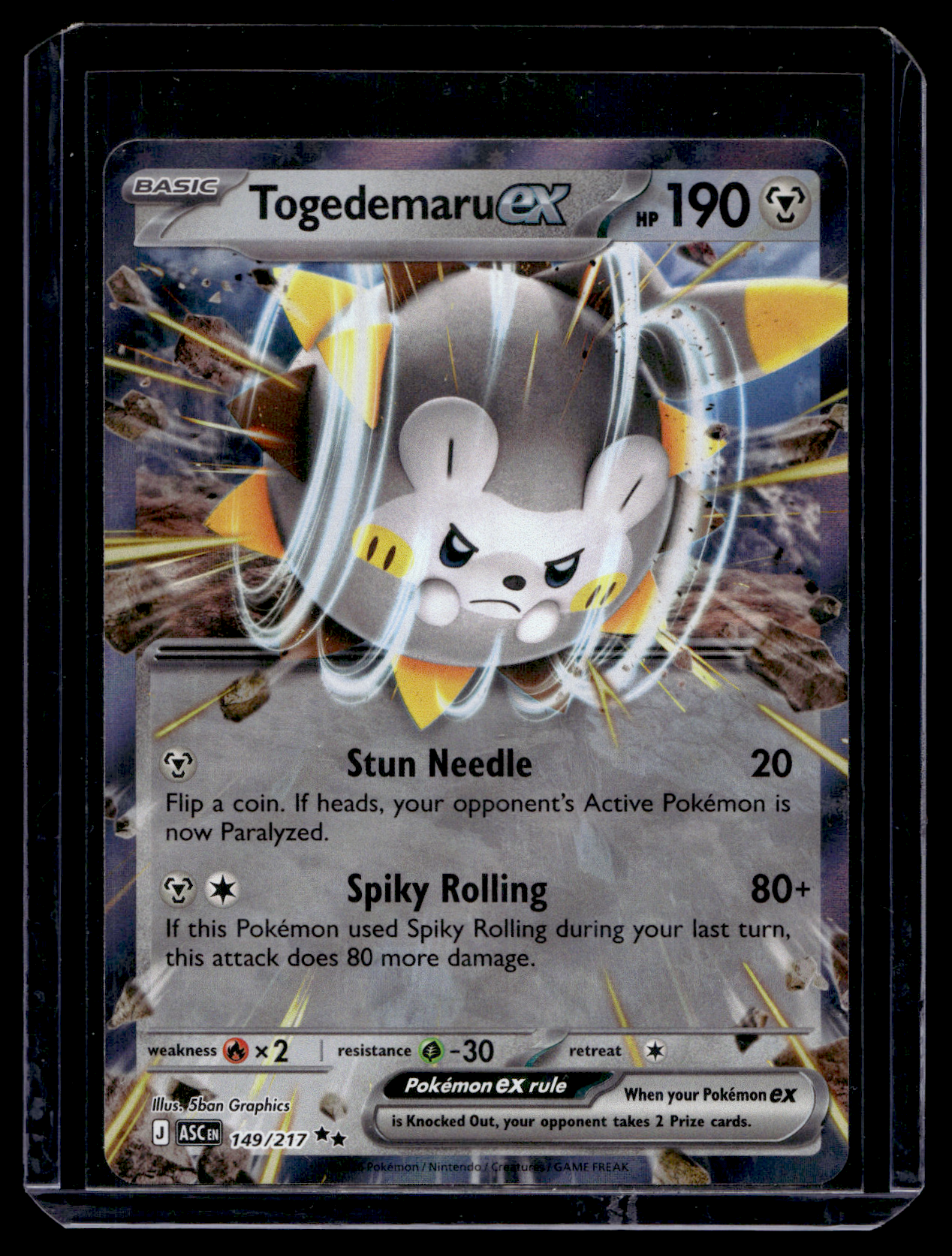 2026 Pokemon - Mega Evolutions - Ascended Heroes - Togedemaru ex #149