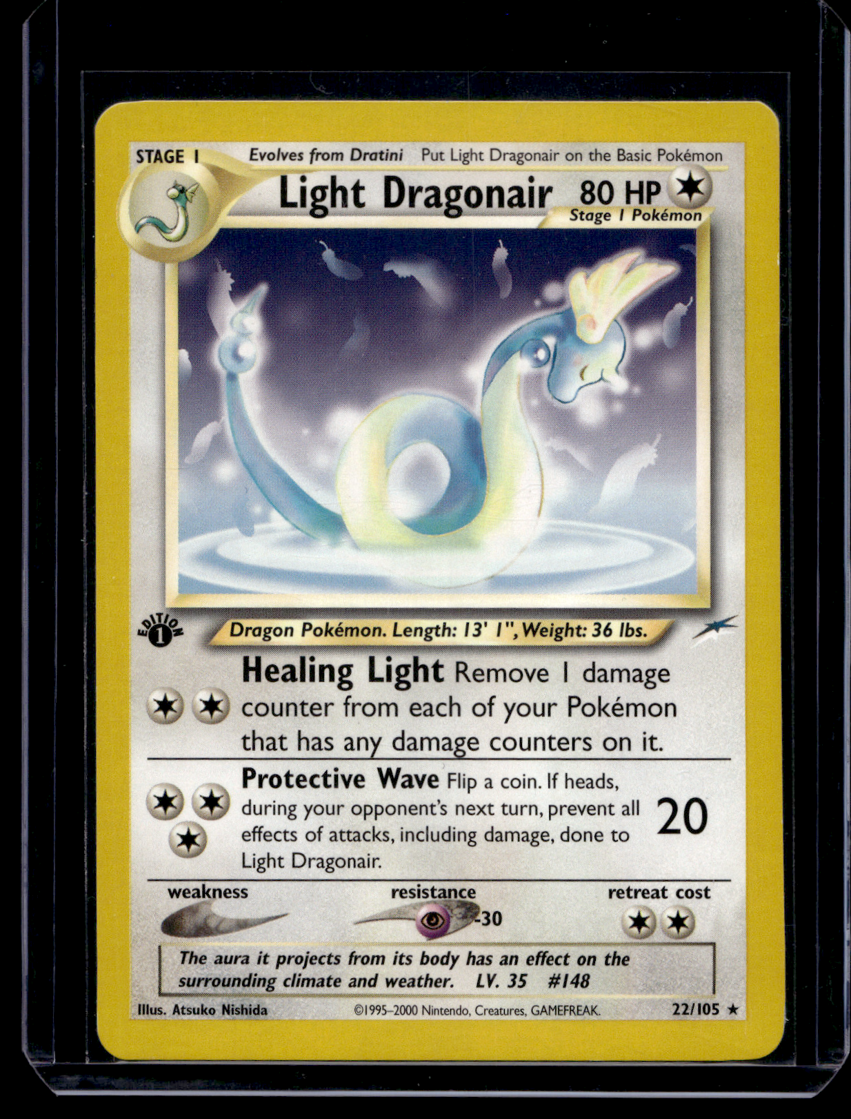 2002 Pokemon Neo Destiny - 1st Edition - Light Dragonair #22