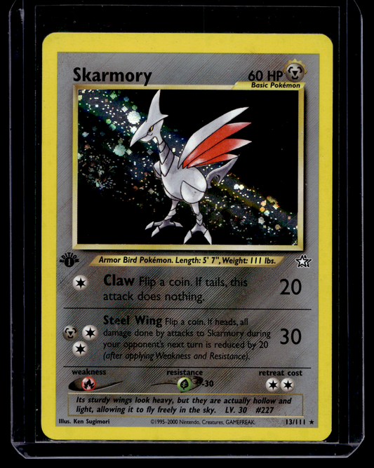 2000 Pokemon Neo Genesis - 1st Edition - Holo - Skarmory #13
