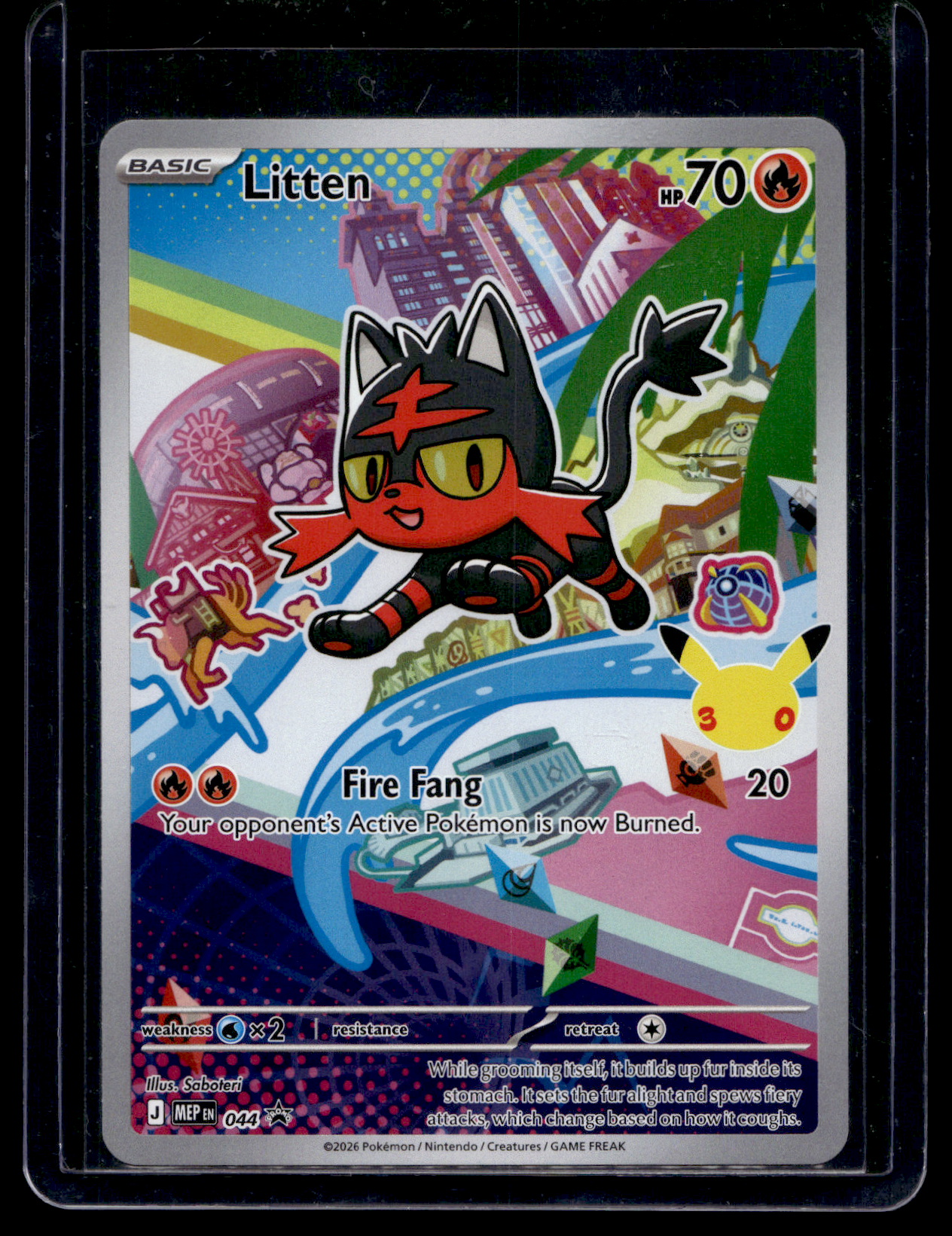 2026 Pokemon - Mega Evolutions - Black Star Promos - Promos -  Litten #044