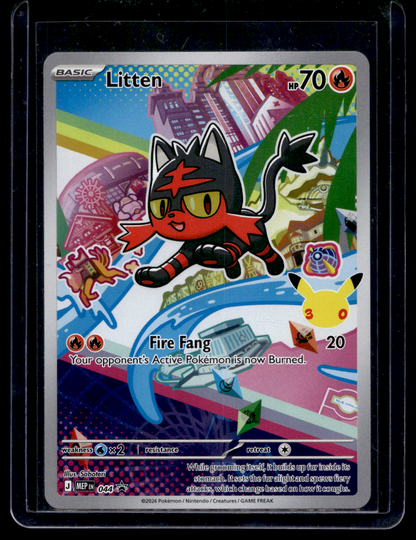 2026 Pokemon - Mega Evolutions - Black Star Promos - Promos -  Litten #044