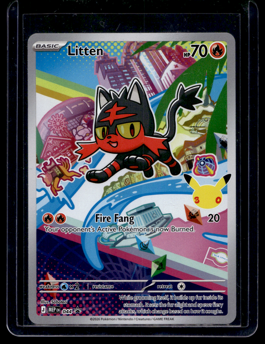 2026 Pokemon - Mega Evolutions - Black Star Promos - Promos -  Litten #044