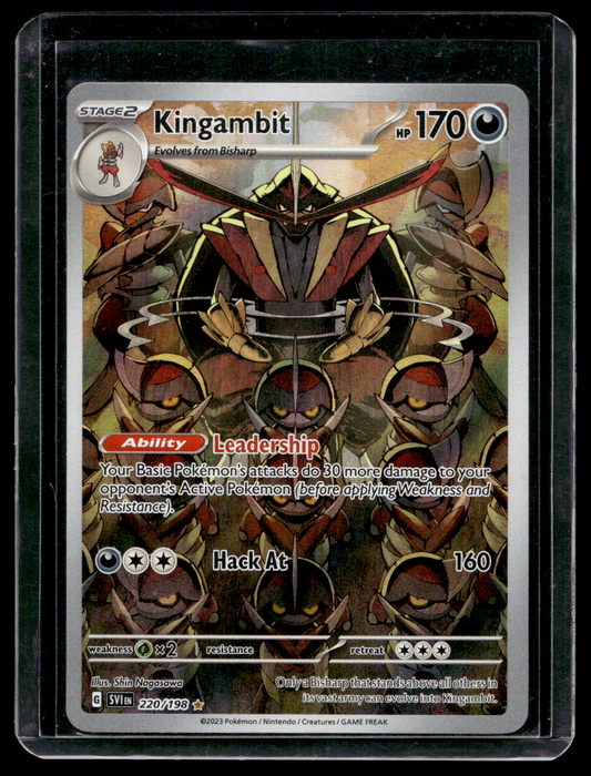 2023 Pokemon Scarlet & Violet - Scarlet & Violet - Illustration Rare - Kingambit #220