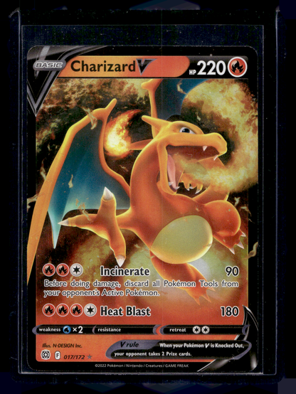 2022 Pokemon Sword & Shield - Brilliant Stars - Holo - Charizard V #017