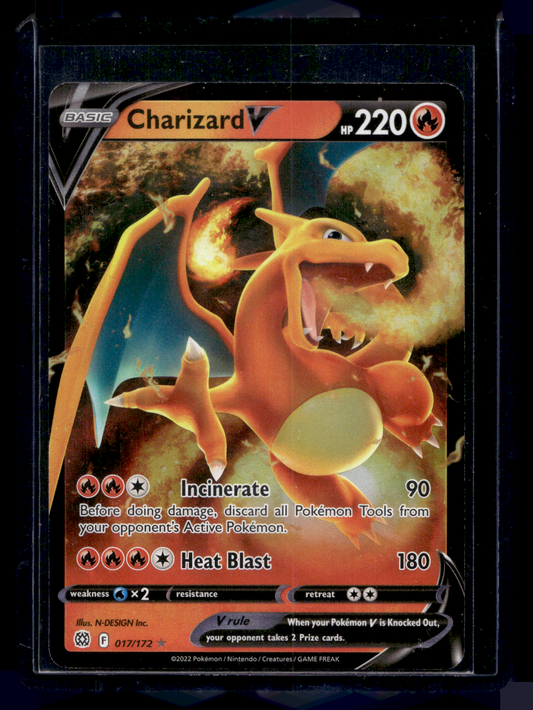 2022 Pokemon Sword & Shield - Brilliant Stars - Holo - Charizard V #017