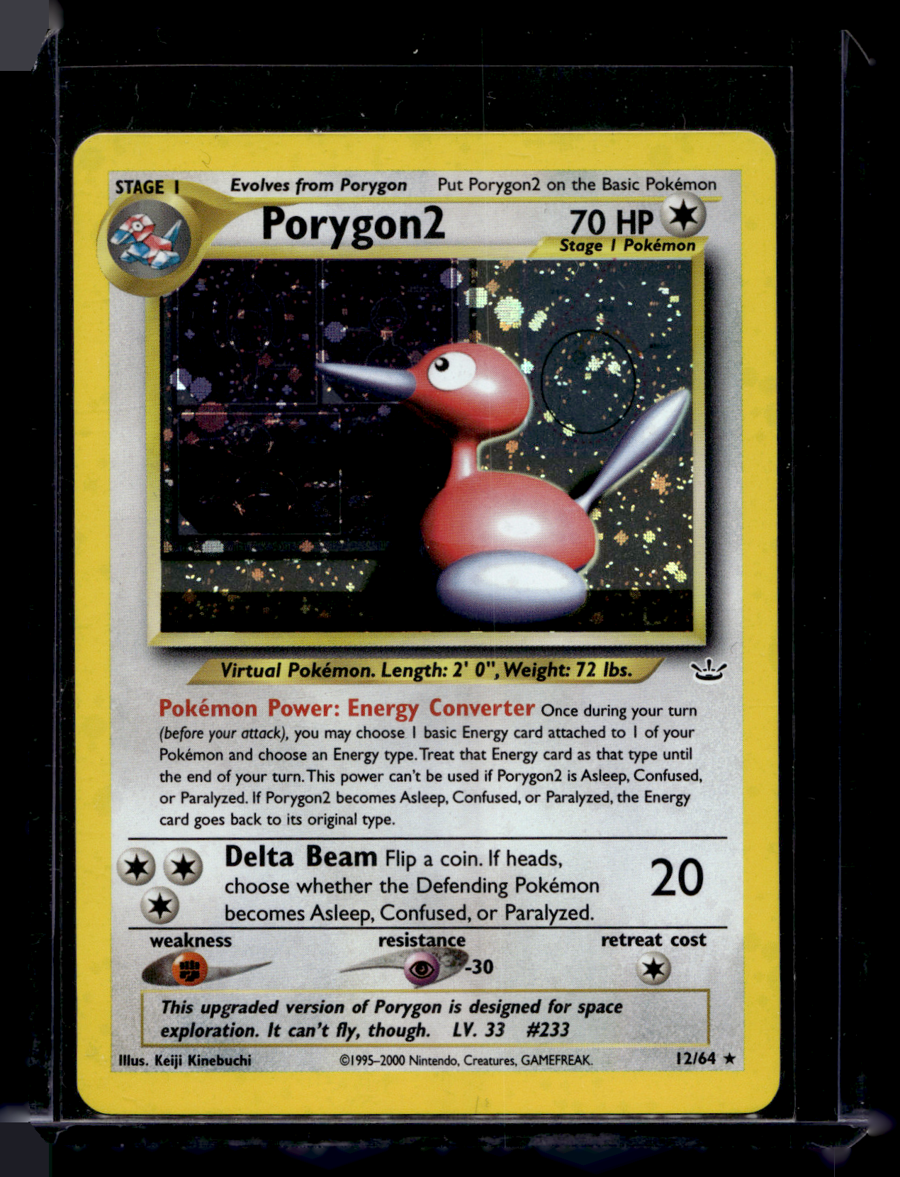 2001 Pokemon Neo Revelation - Holo - Porygon2 #12