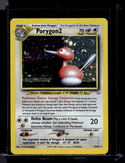 2001 Pokemon Neo Revelation - Holo - Porygon2 #12