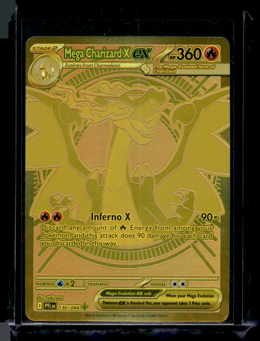 2025 Pokemon Phantasmal Flames - Hyper Rare - Mega Charizard X ex #130