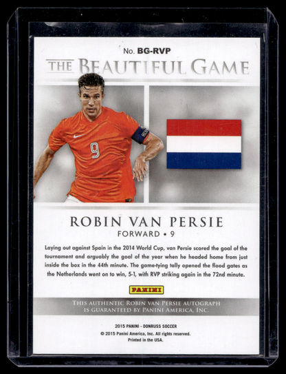 2015 Panini Donruss - The Beautiful Game Signatures - Silver - Robin van Persie #BG-RVP /25