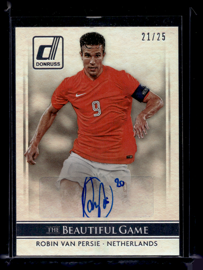 2015 Panini Donruss - The Beautiful Game Signatures - Silver - Robin van Persie #BG-RVP /25