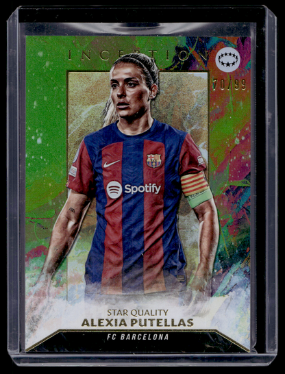 2023-24 Topps Inception UEFA Club Competitions - Green - Star Quality - Alexia Putellas #79 /99