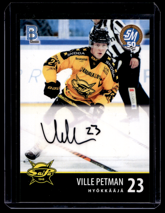 2024-25 Blueline Saipa Team Set Autograph - Ville Petman #SAIPA-AU-VP /10