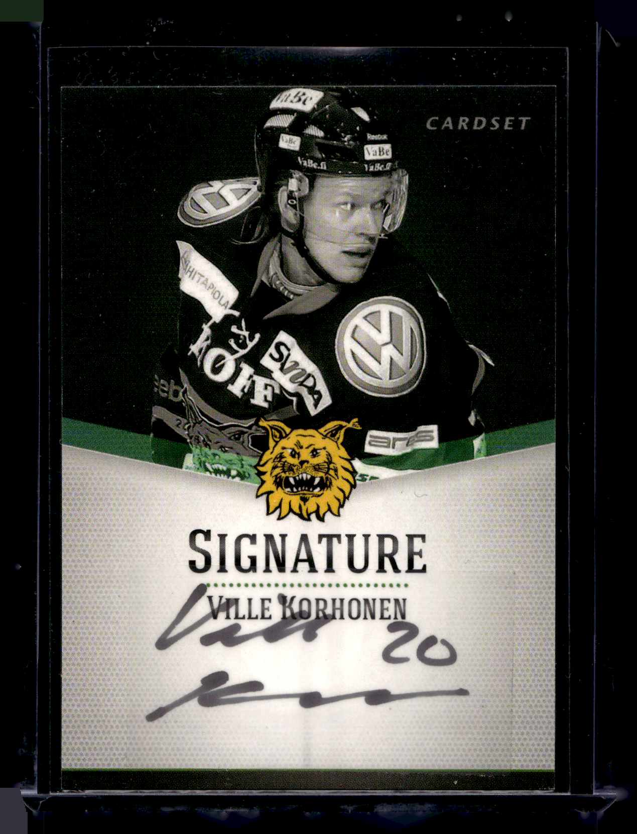 2012-13 Cardset Signature - Ville Korhonen /125
