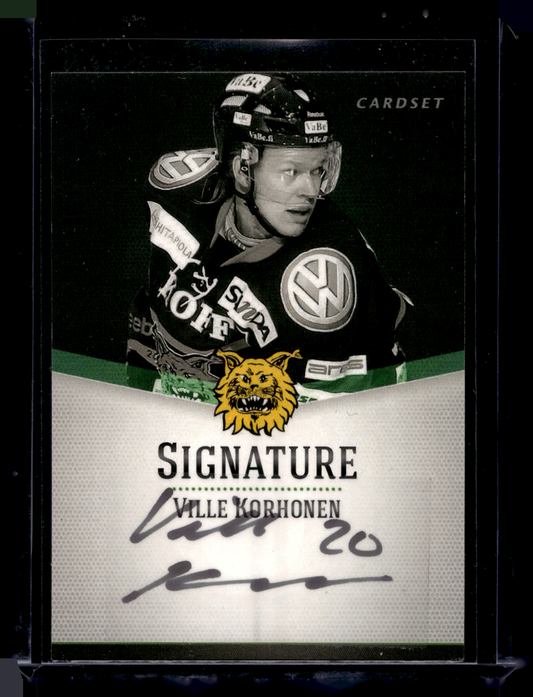 2012-13 Cardset Signature - Ville Korhonen /125