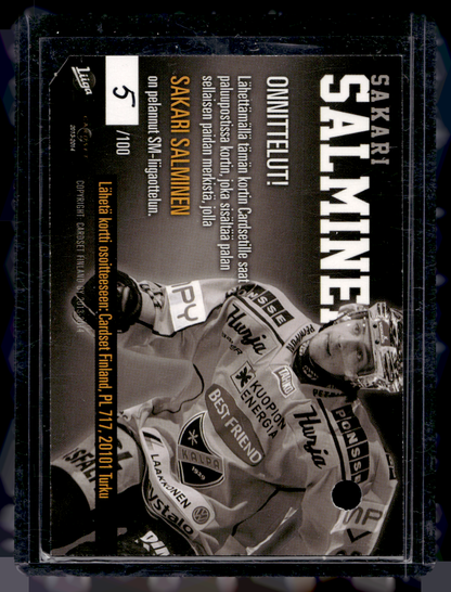 2013-14 Cardset Finland - 15th Anniversary Patch - Sakari Salminen /100