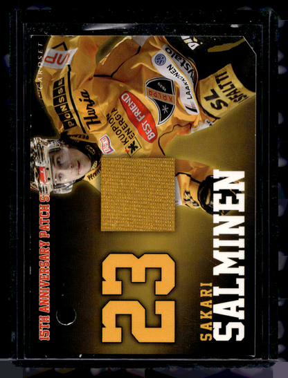 2013-14 Cardset Finland - 15th Anniversary Patch - Sakari Salminen /100
