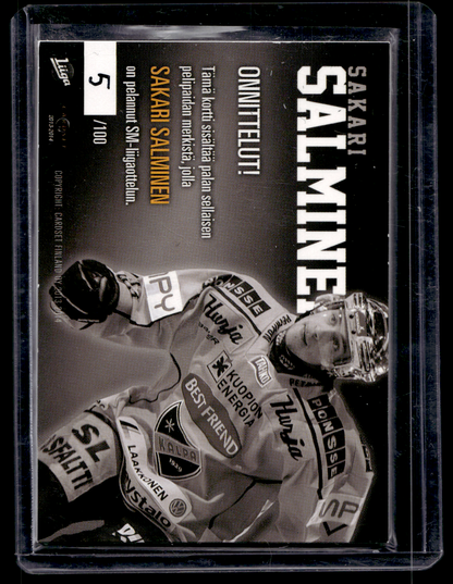 2013-14 Cardset Finland - 15th Anniversary Patch - Sakari Salminen /100