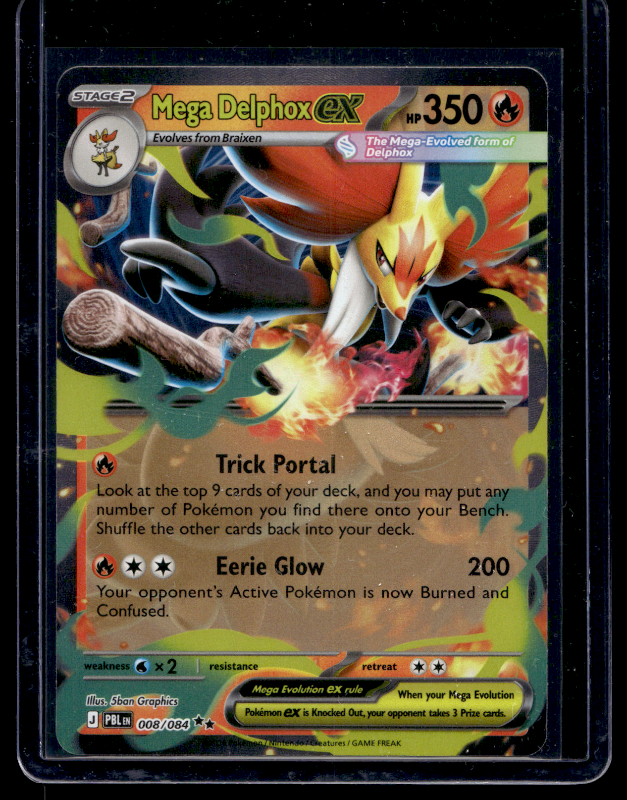 2026 Pokemon - Mega Evolutions - Pitch Black - Mega Delphox ex #008