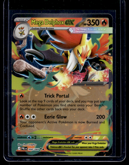 2026 Pokemon - Mega Evolutions - Pitch Black - Mega Delphox ex #008