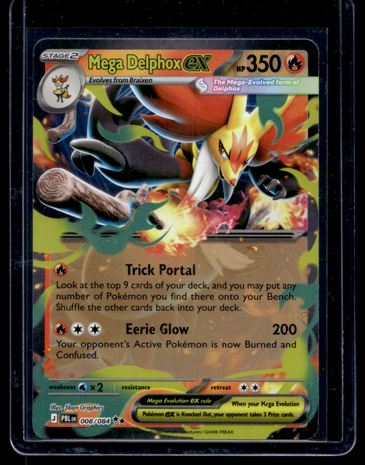 2026 Pokemon - Mega Evolutions - Pitch Black - Mega Delphox ex #008