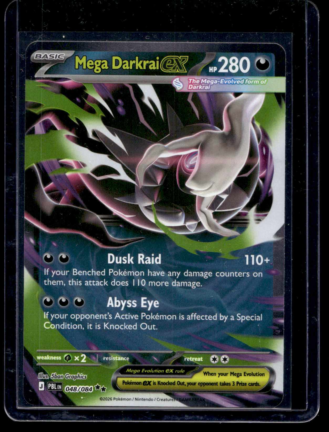 2026 Pokemon - Mega Evolutions - Pitch Black - Mega Darkrai ex #048